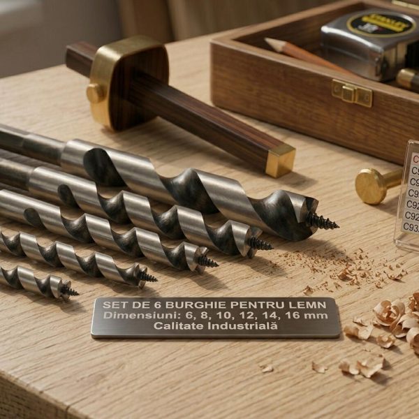 Set 6 burghie lemn Lewis 6-16x230 mm, Richmann Exclusive