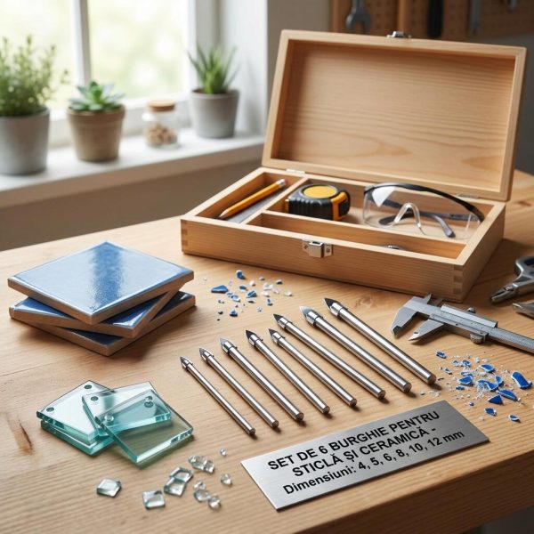 Set 6 burghie sticla si ceramica 4-12 mm, Richmann