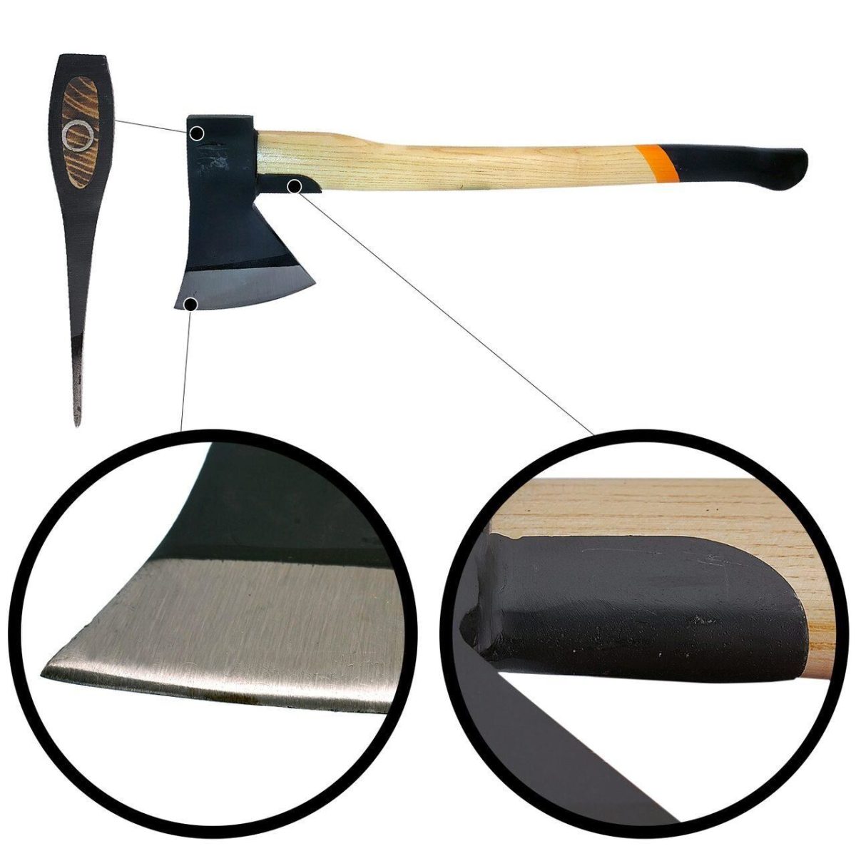 Topor, Coada De Lemn, Cu Protectie, 1.25 Kg, 13X70 Cm, Richmann Exclusive