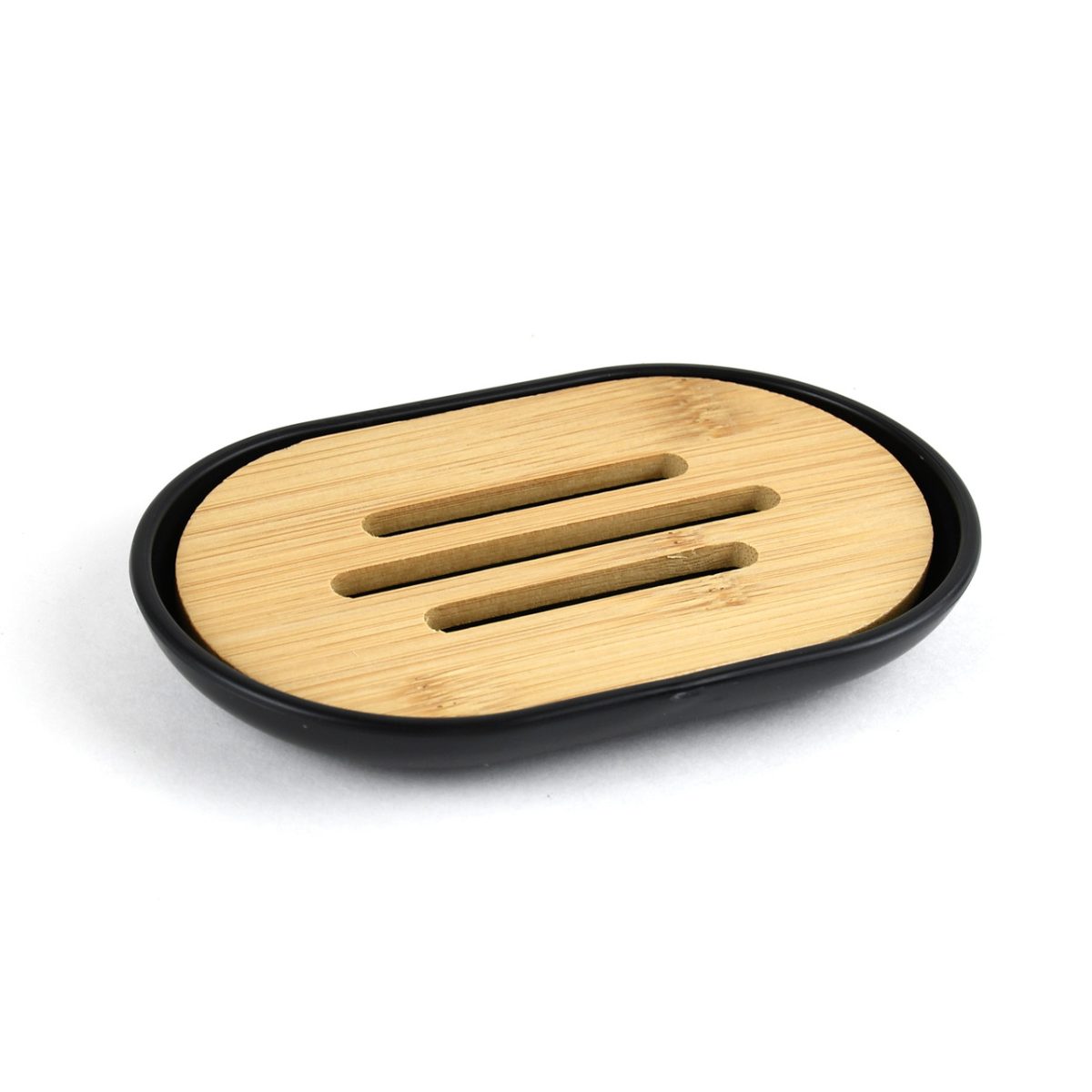 Set Elegant Pentru Baie Format Din 6 Piese Negru/Maro