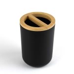 Set Elegant pentru baie format din 6 piese negru/maro - imagine 6