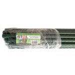 Set 20 araci/suport pentru rosii, castraveti, fasole, metal + PVC, verde, 75x0.8 cm, Artool - imagine 6