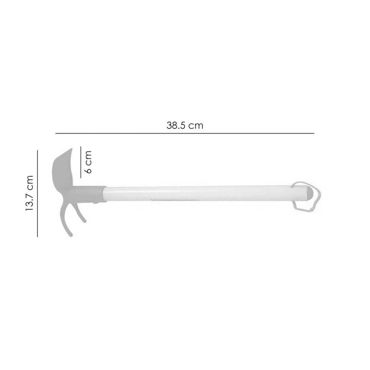 Sapaliga, Plata, Cu Coada Plastic, 2 Dinti, 13.7X6 Cm, 38.5 Cm, Strend Pro 
