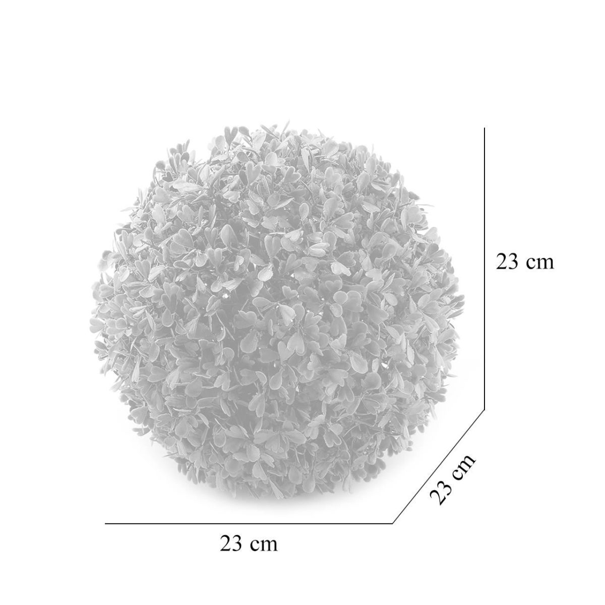 Arbust Artificial, Forma Sferica, Buxus, Diametru 23 Cm
