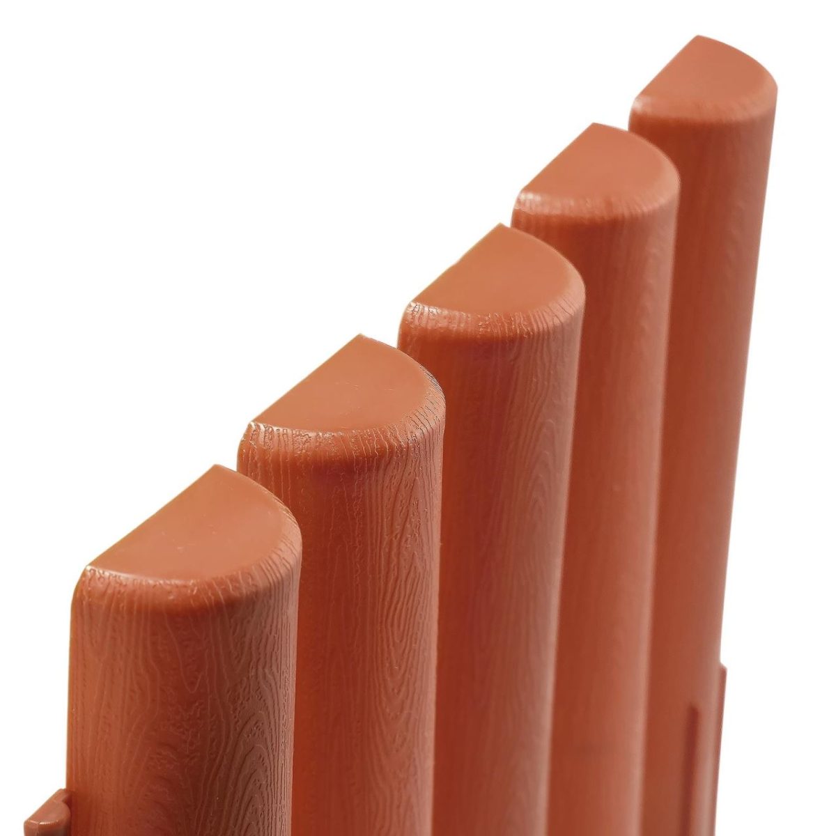Palisada/Bordura Pentru Gradina, Maro Teracota 27X24 Cm, 2.16 M, Set 8 Buc