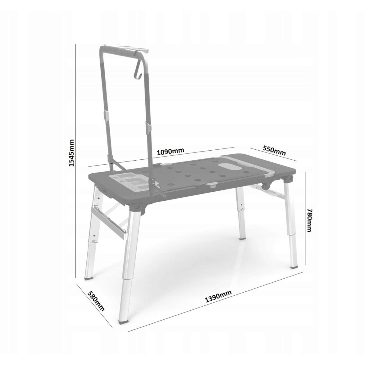 Banca De Lucru Pliabila Pentru Ateliere, 7 In 1, Carucior