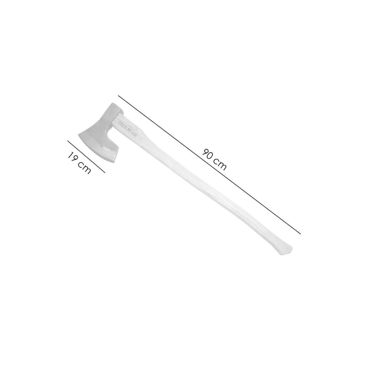 Topor, Coada Lemn, Lama Forjata, 1.8 Kg, 19X90 Cm, Sandblaster, Strend Pro