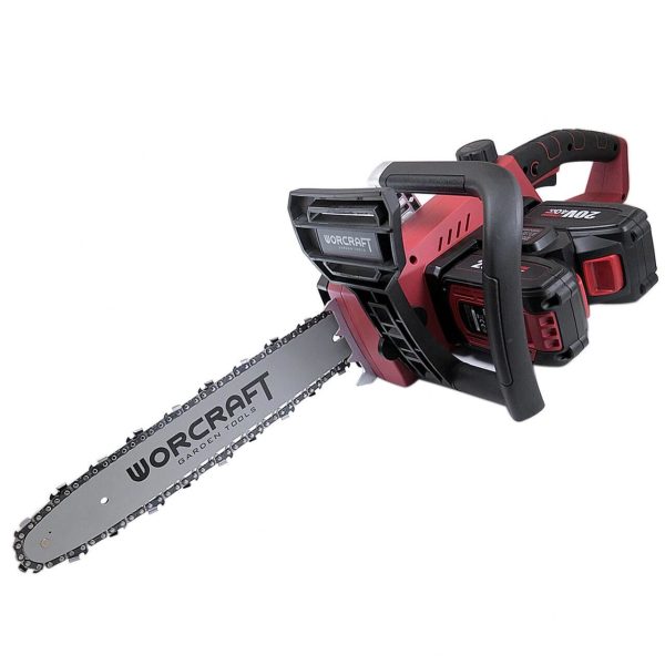 Drujba electrica cu 2x acumulatori 4 Ah, 20 V Li-ion, 35 cm, incarcator, Worcraft