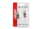 Set becuri auto cu LED CANBUS compatibil T10e W5W 8 SMD Alb 12/24V, destinat competitiilor auto sau off-road - imagine 2