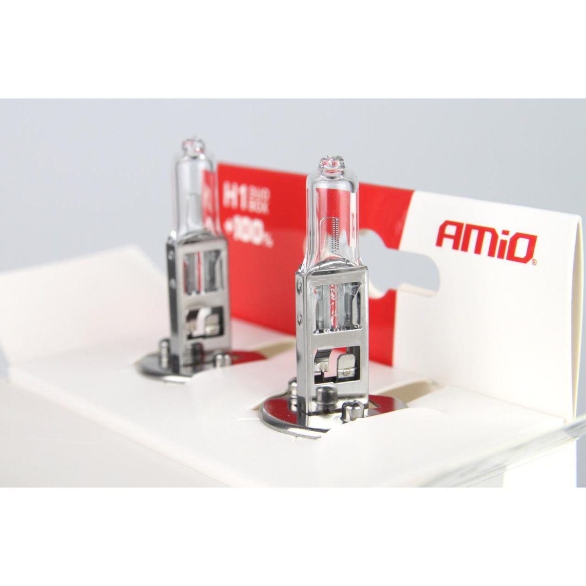 Set Becuri Cu Halogen H1 12V 55W Lumitec Silver + 100% Duo Box