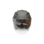 Casca moto tip jet neagra cu viziera transparenta si ochelari de soare, marimea L, model Urban - imagine 2