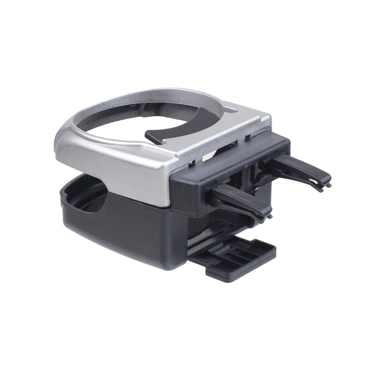 Suport Auto Universal Pentru Pahare, Montaj In Grila De Ventilatie, Culoare Argintiu, Dh-04
