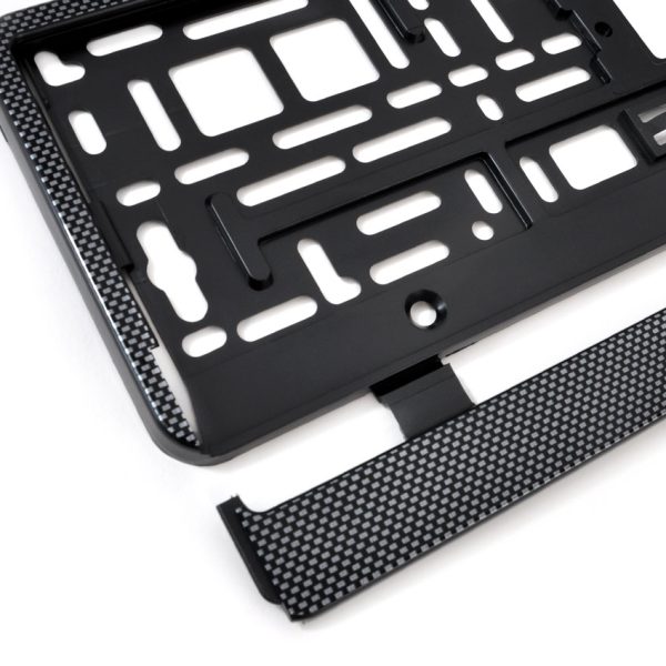 Suport numar inmatriculare finisaj carbon