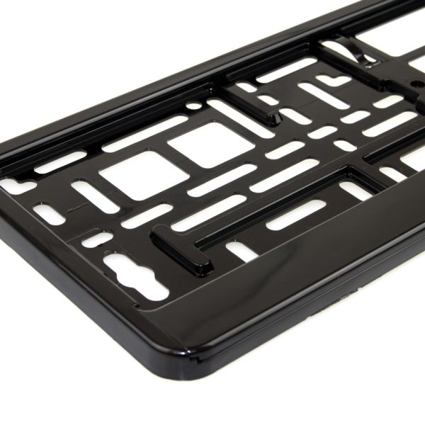 Suport numar inmatriculare negru lucios