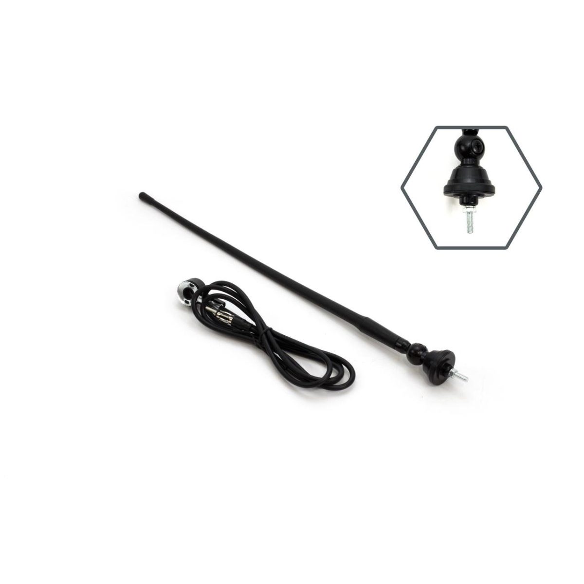 Antena Radio Auto Universala 34Cm Cu Adaptor 5Mm Ant02