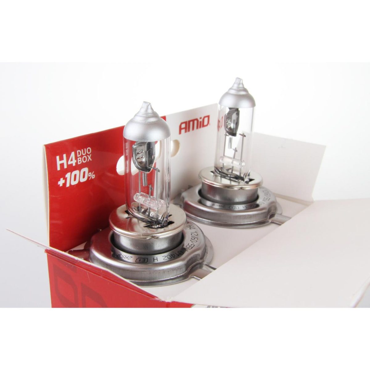 Set Becuri Cu Halogen H4 12V 60 / 55W Lumitec Silver + 100% Duo Box