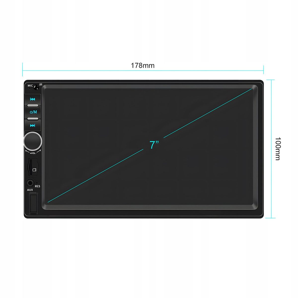 Player Video Auto, Dimensiune 2Din, Touchscreen De 7 Inch, 4 X 50W, Model Wds-30 Cu Bluetooth, Handsfree, Radio, Mp3, Wma, Mp4, Aux, Card, Telecomanda, Functie Camera Marsarier