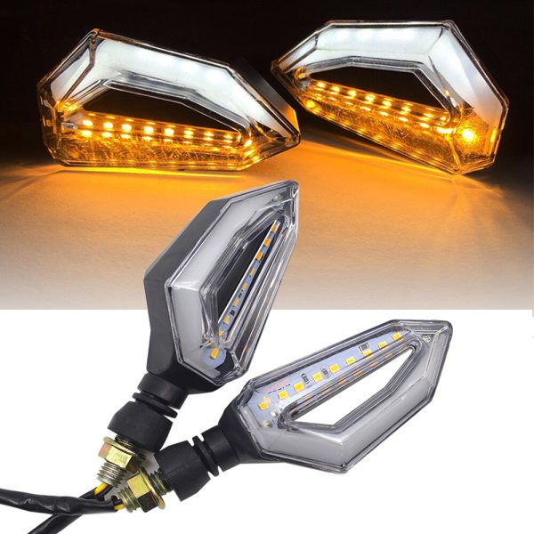 Set 2 lampi Semnalizare Moto LED, pozitie si semnalizare