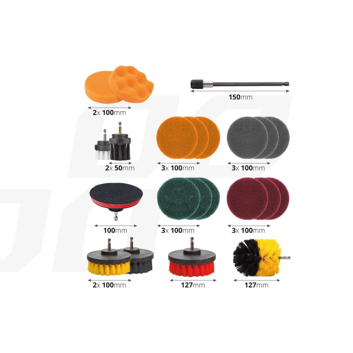 Set 22 Piese Perii De Curatare Si Slefuire - Imagine 2