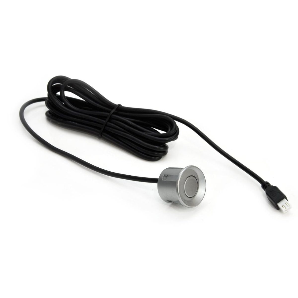 Senzor De Parcare Universal Pentru Sisteme De Parcare Aftermarket, Diametru Ø 22 Mm, Culoare Argintiu