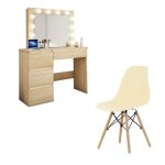 Masa de toaleta/machiaj + Scaun stil scandinav