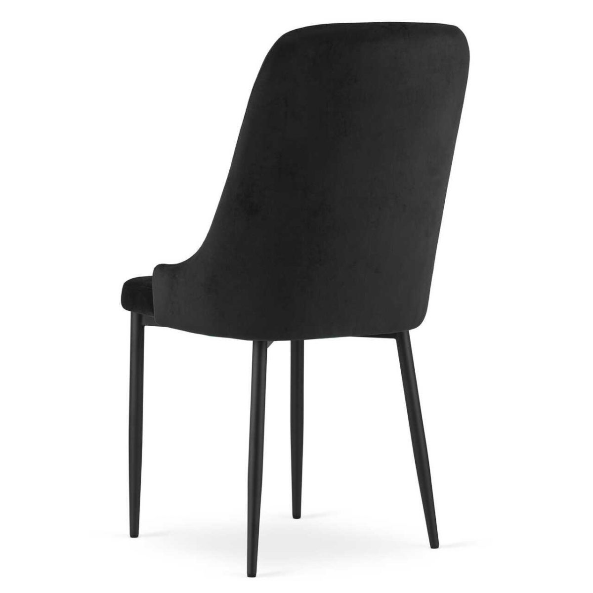 Scaun Bucatarie/Living, Artool, Amore, Catifea, Metal, Negru, 48X56X93 Cm