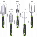 Set 5 unelte de gradina de inalta calitate cu manere din silicon, model AVX-WT-GDNTOL - imagine 8