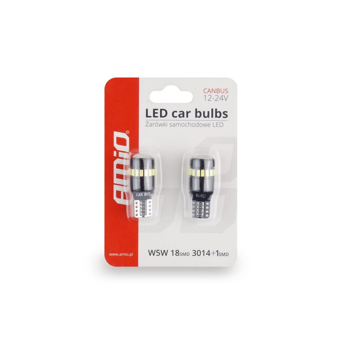Set Becuri Auto Cu Led Canbus Compatibil T10 W5W 19 Smd Alb 12V, Destinat Competitiilor Auto Sau Off-Road