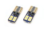 Set becuri auto cu LED CANBUS compatibil T10e W5W 8 SMD Alb 12/24V, destinat competitiilor auto sau off-road - imagine 3