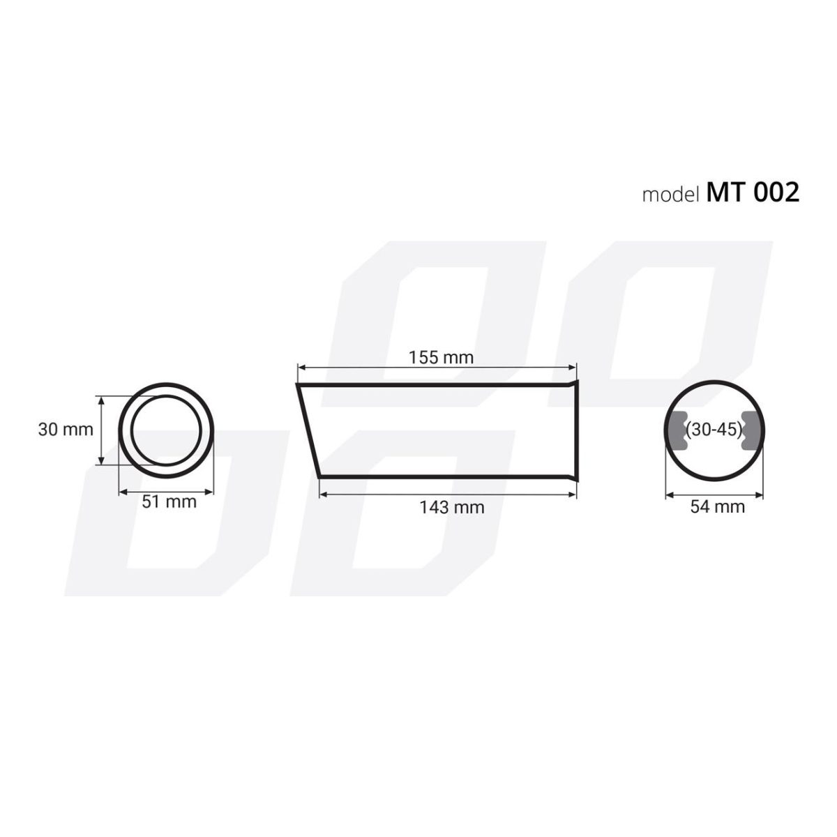 Ornament Toba Esapament Din Otel Inoxidabil Mt 002