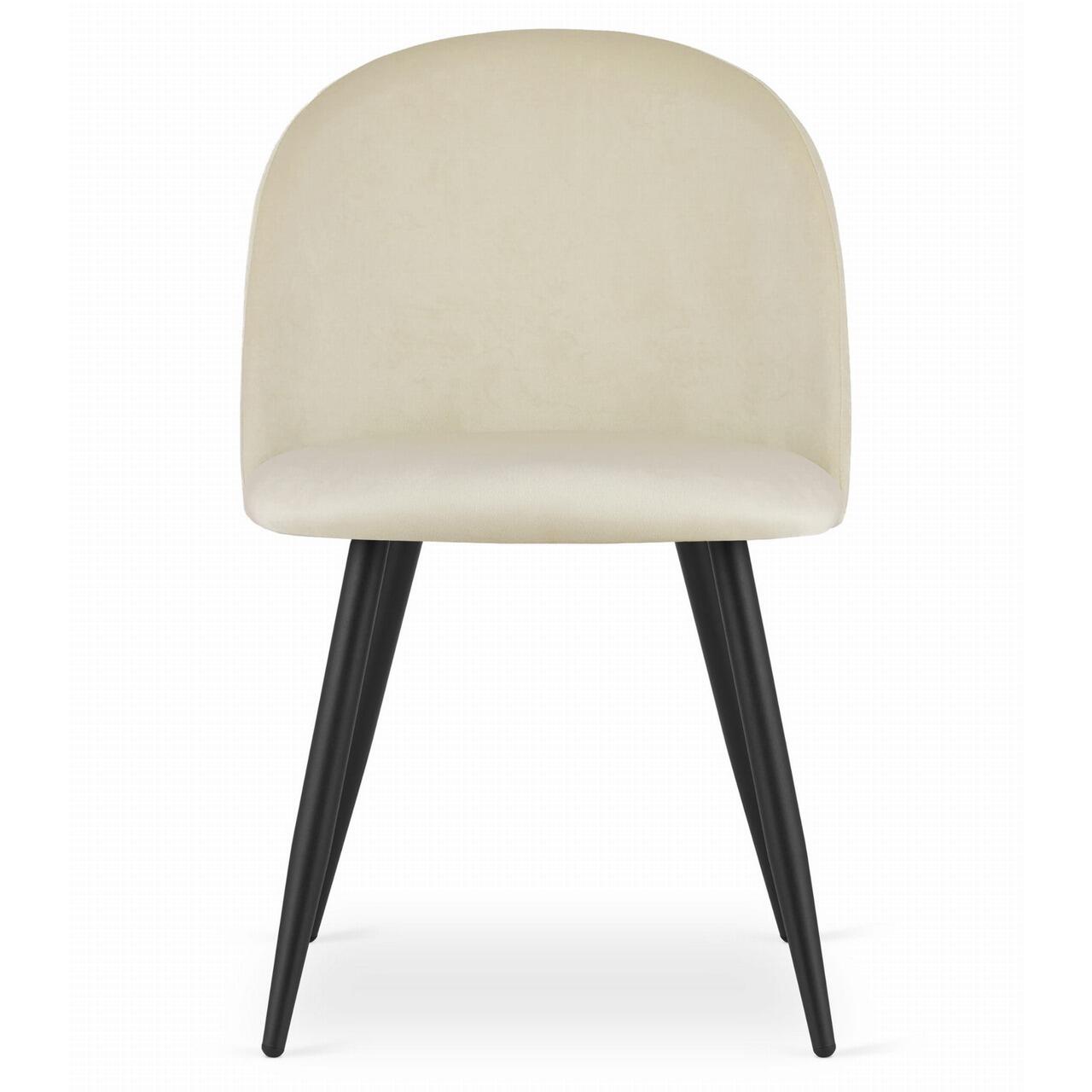 4-scaune-Bello-5_square Set 4 scaune bucatarie/living, Artool, Bello, catifea, metal, bej, 46×42.5×76.5 cm