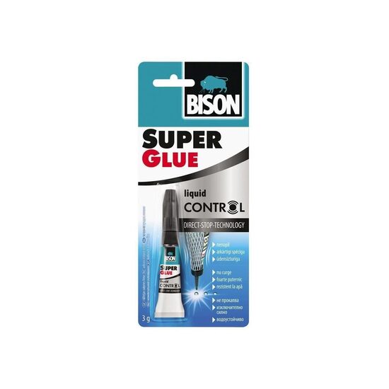 Adeziv instant cianoacrilat BISON Super Glue Control