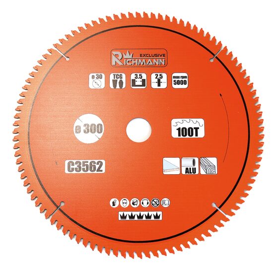 Disc circular vidia pentru aluminiu