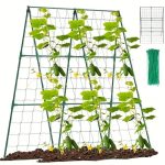Ansamblu suport araci cu plasa pentru cresterea plantelor cataratoare