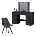 Set masa de toaleta/machiaj Vanessa + scaun Mark