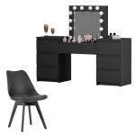 Set masa de toaleta/machiaj Antonia + scaun Mark