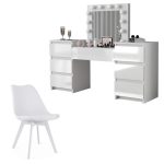 Set masa de toaleta/machiaj Antonia + scaun Mark