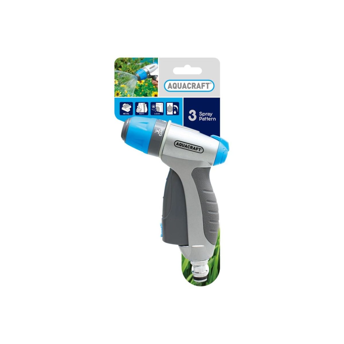 Pistol Stropit Gradina, 3 Moduri, Metalic, Aquacraft