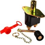 Intrerupator "Contact General" dimensiune MARE pentru Camioane, 12V - 24V, cu cheie metalica - imagine 2