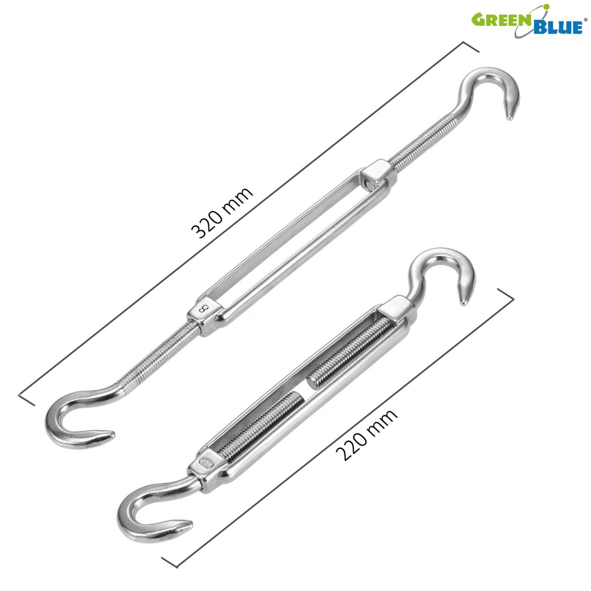 Set Montaj Umbrar De Gradina Din Inox Gb508, 9 Piese