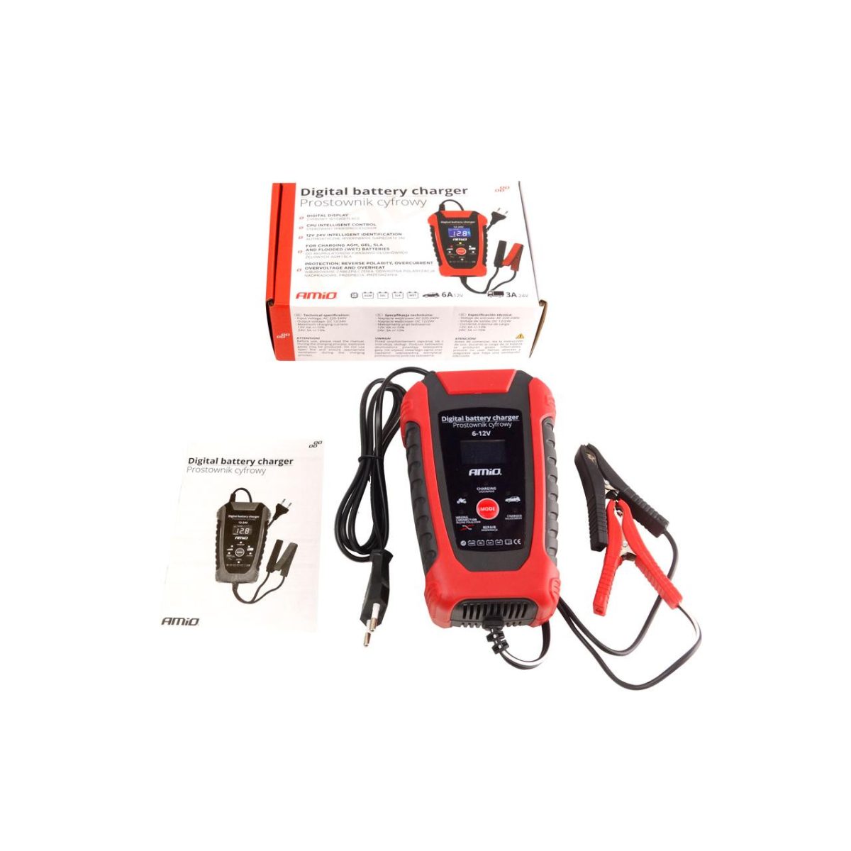 Redresor Digital Auto 6V/12V - 2A/6A Dcb-02