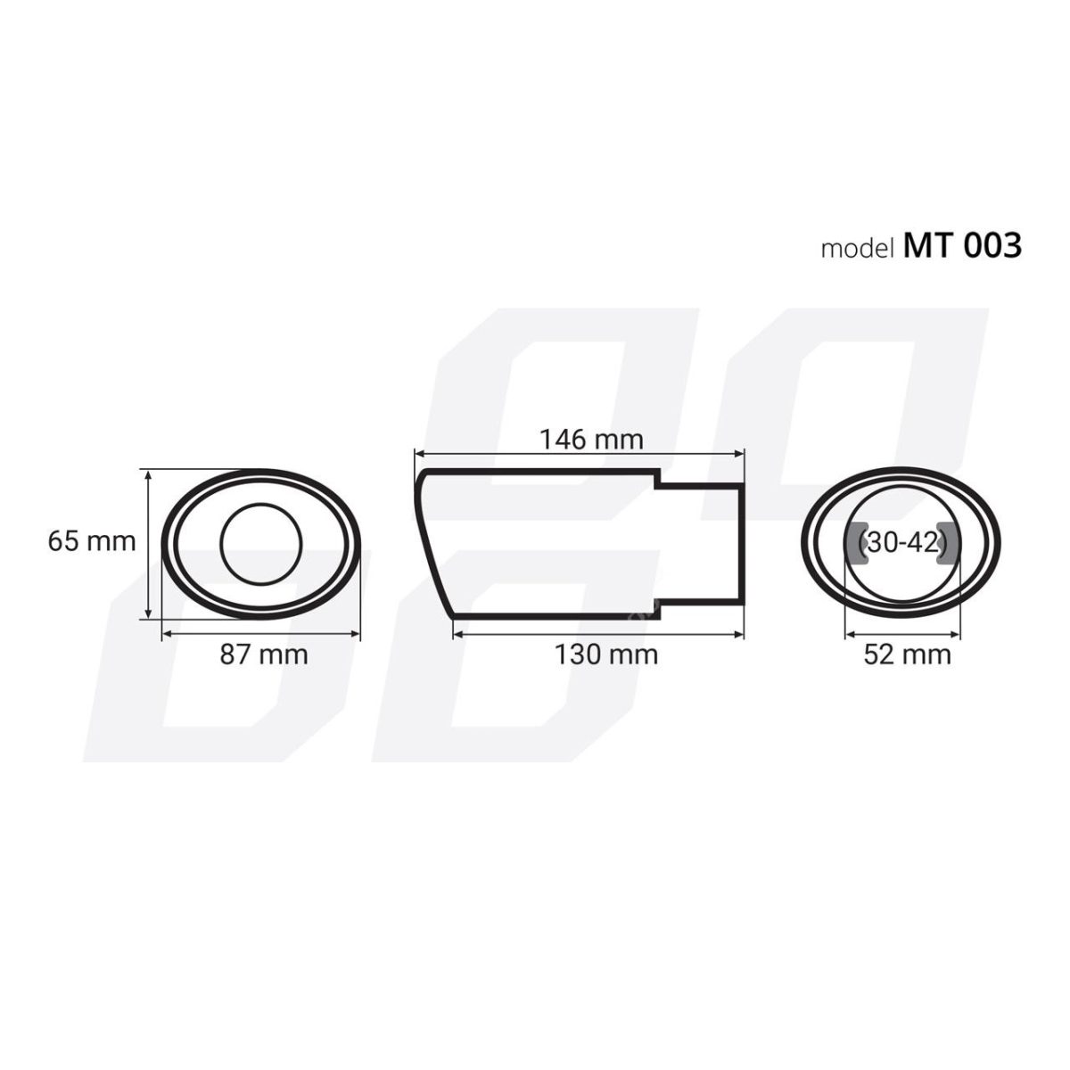 Ornament Toba Esapament Din Otel Inoxidabil Mt 003