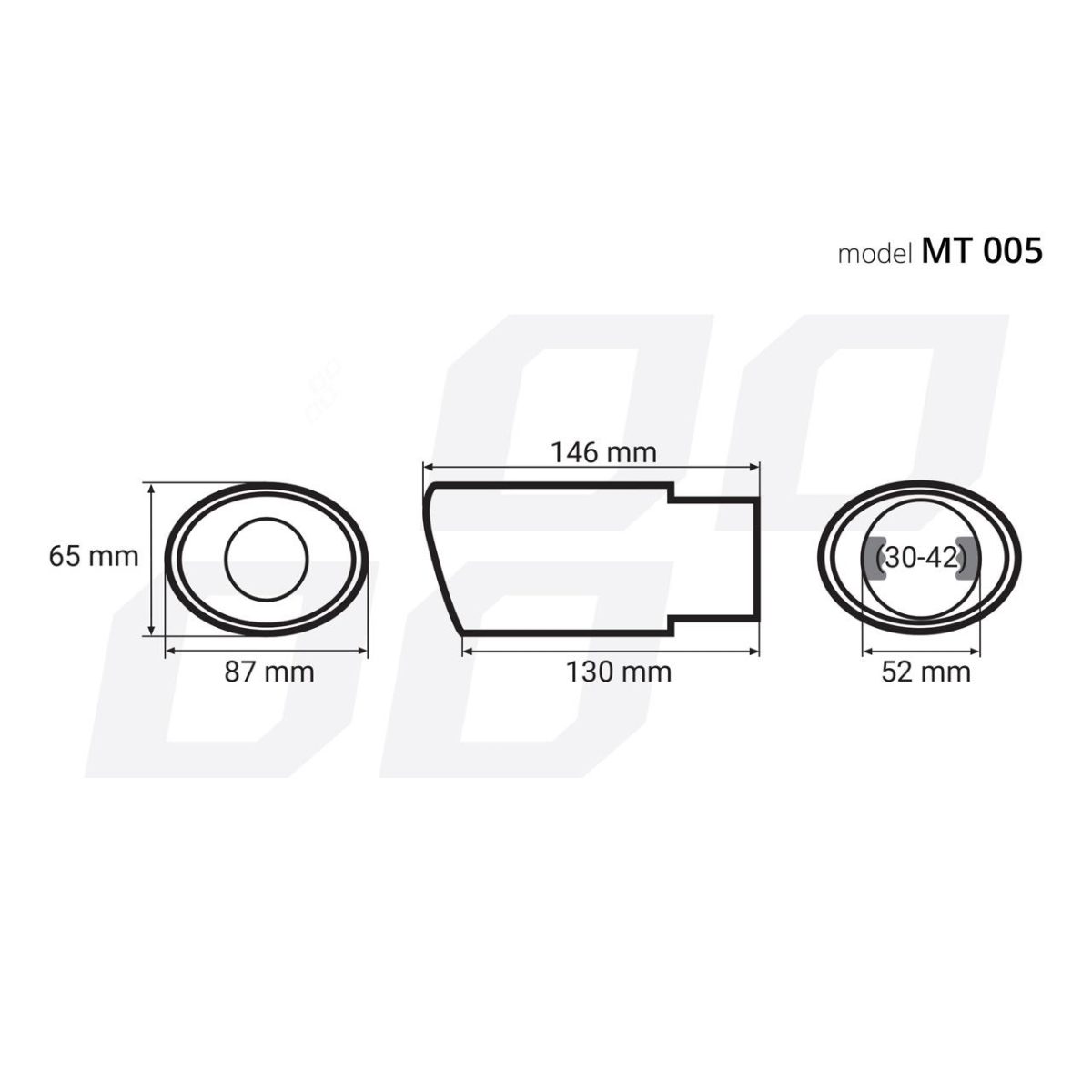 Ornament Toba Esapament Din Otel Inoxidabil Mt 005