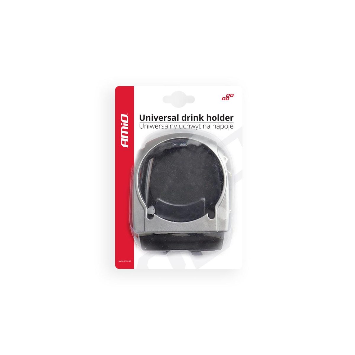 Suport Auto Universal Pentru Pahare, Montaj In Grila De Ventilatie, Culoare Argintiu, Dh-04