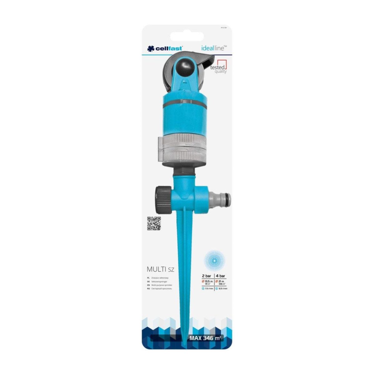 Aspersor, 4 Moduri, Cu Tarus, 346 Mp, Ideal Multi, Cellfast