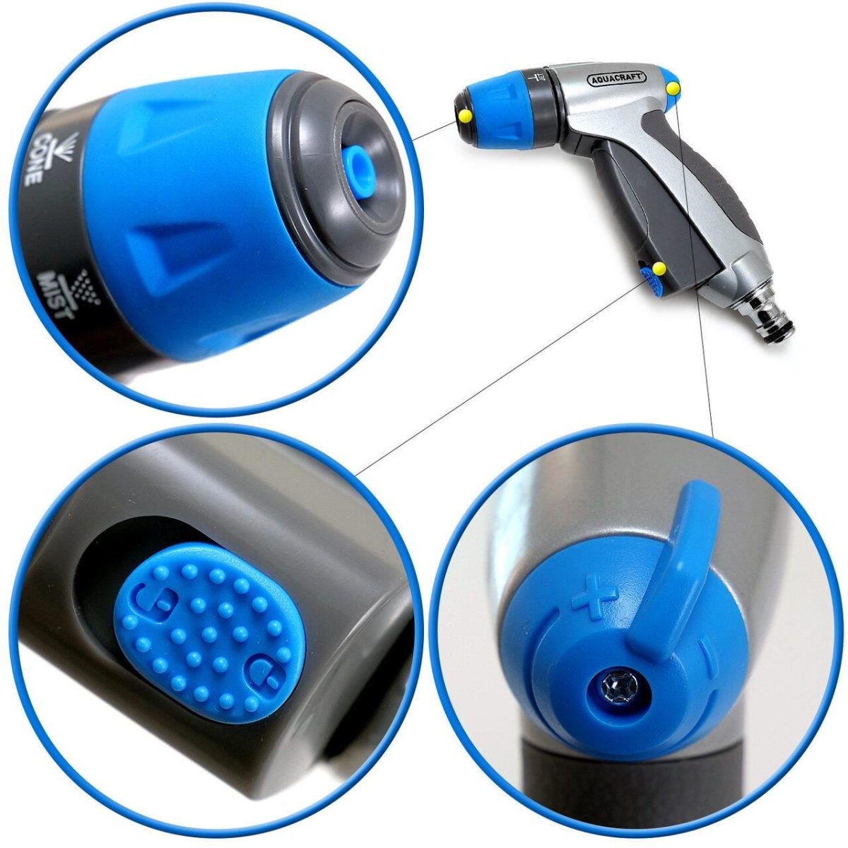 Pistol Stropit Gradina, 3 Moduri, Metalic, Aquacraft
