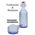 Set 12 sticle culoare Albastru Transparent, volum 0,5l - imagine 3