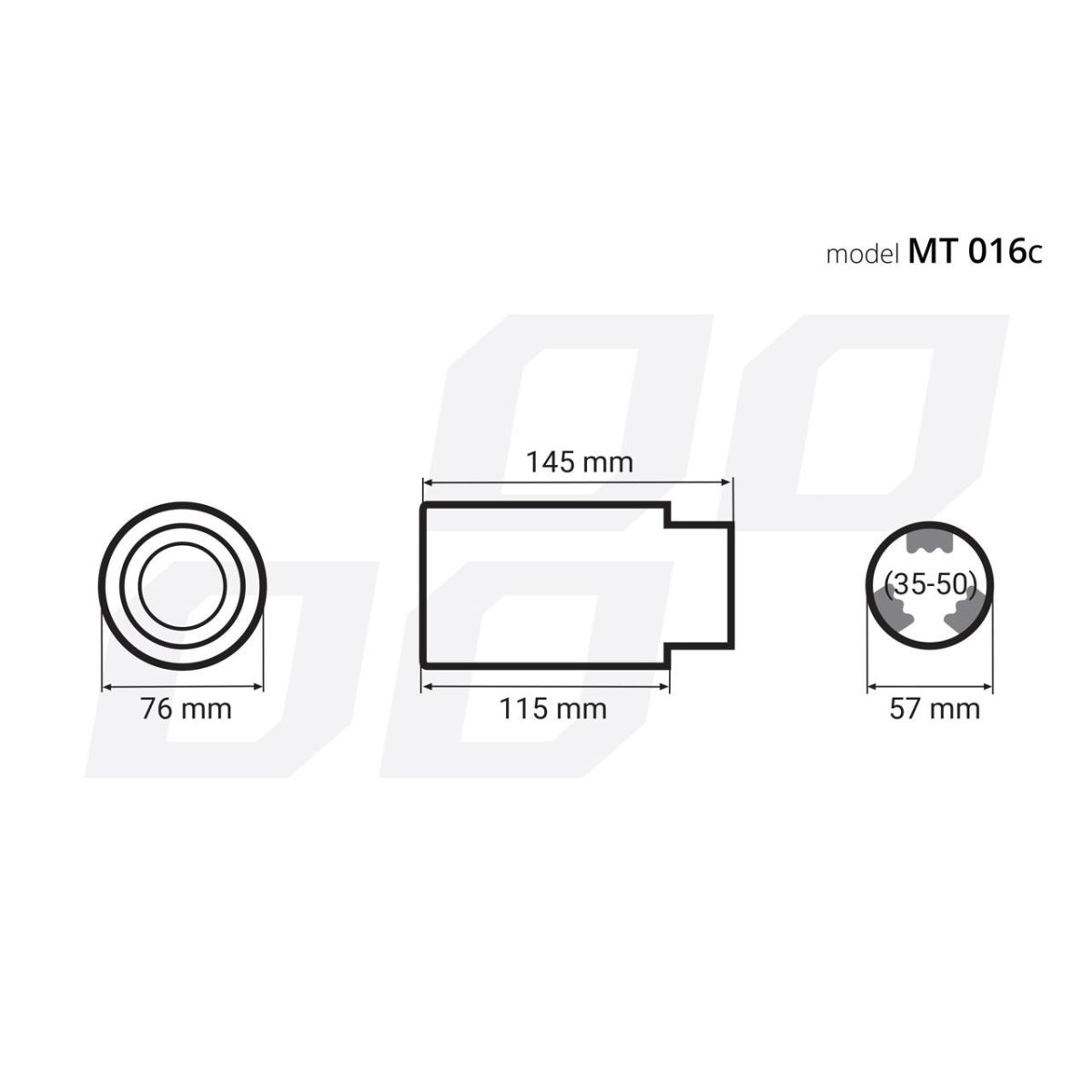 Ornament Toba Esapament Din Otel Inoxidabil Mt 016C