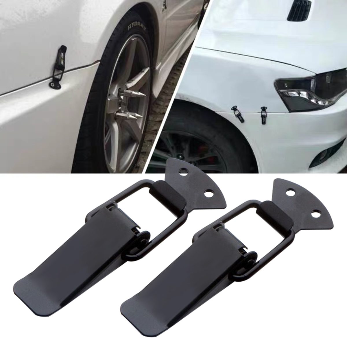 Set Clipsuri Pentru Capota, 89 Mm, Culoare Neagra