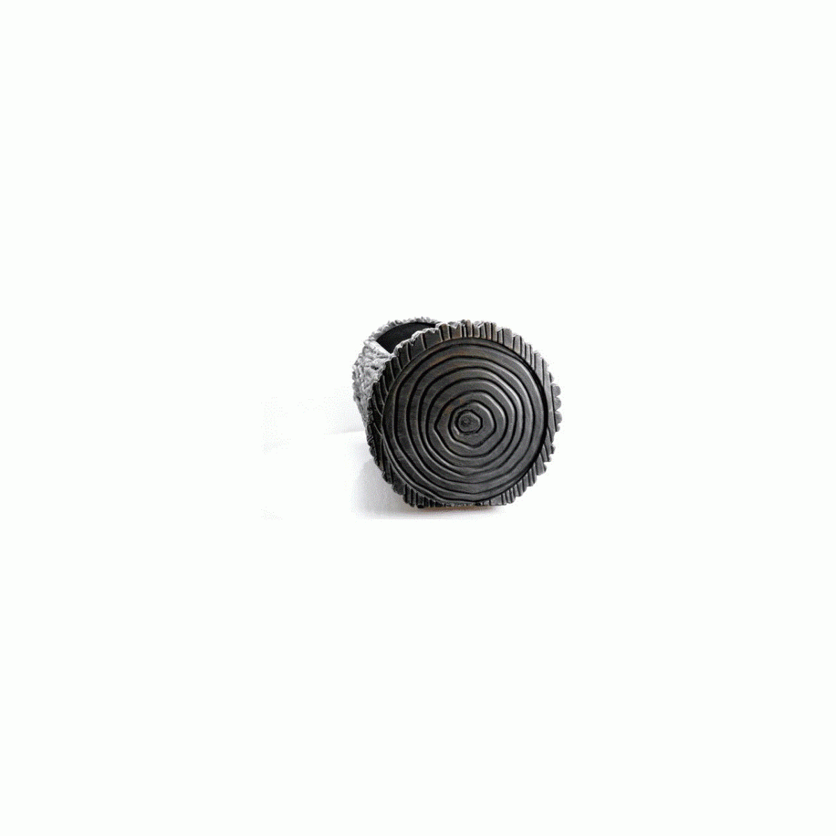 Ghiveci Decorativ Pentru Flori Model Scoarta Copac 34X21Cm